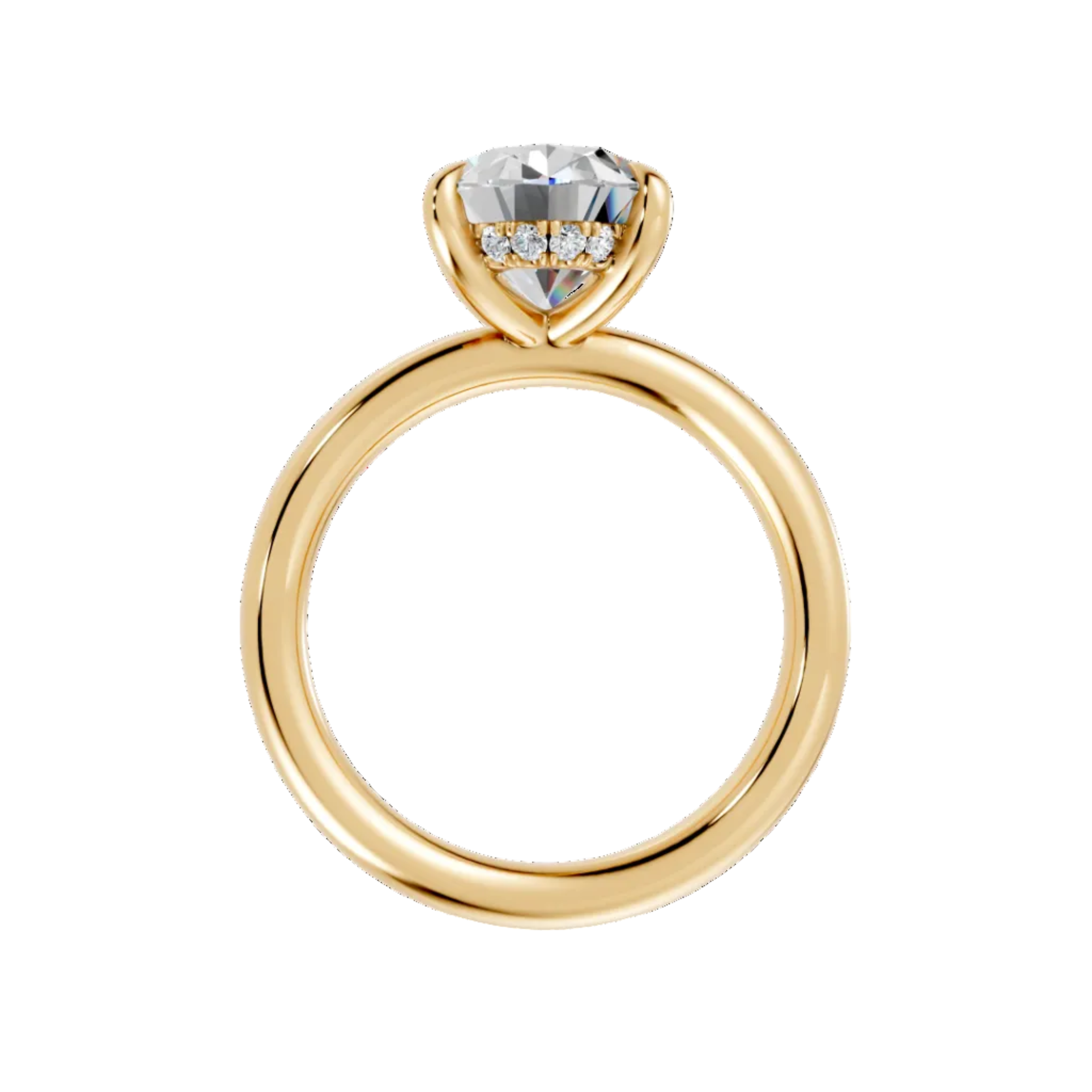 Oval Diamond Engagement Ring - R123
