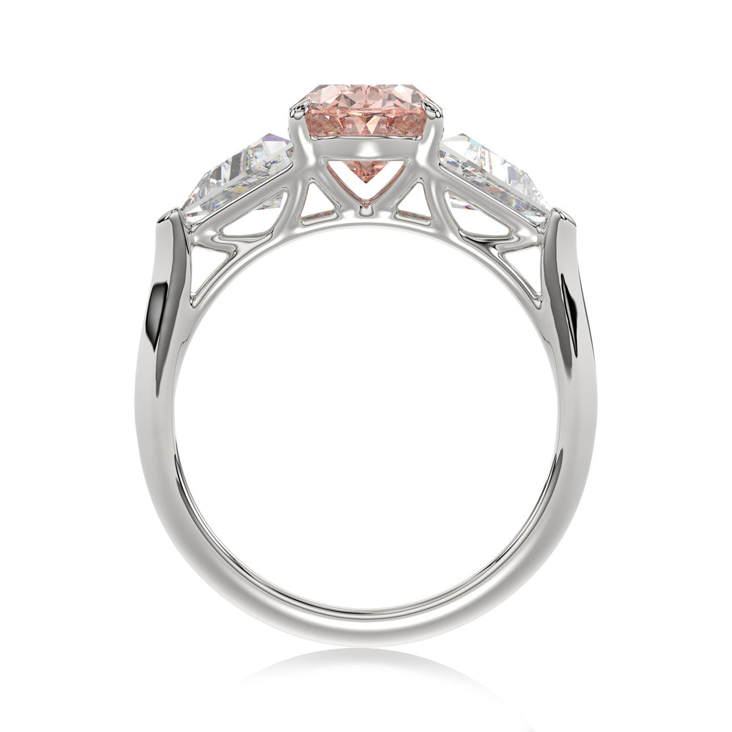 Pink Oval Diamond Ring - R125