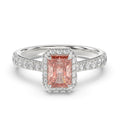 Pink Radiant Diamond Ring - R127