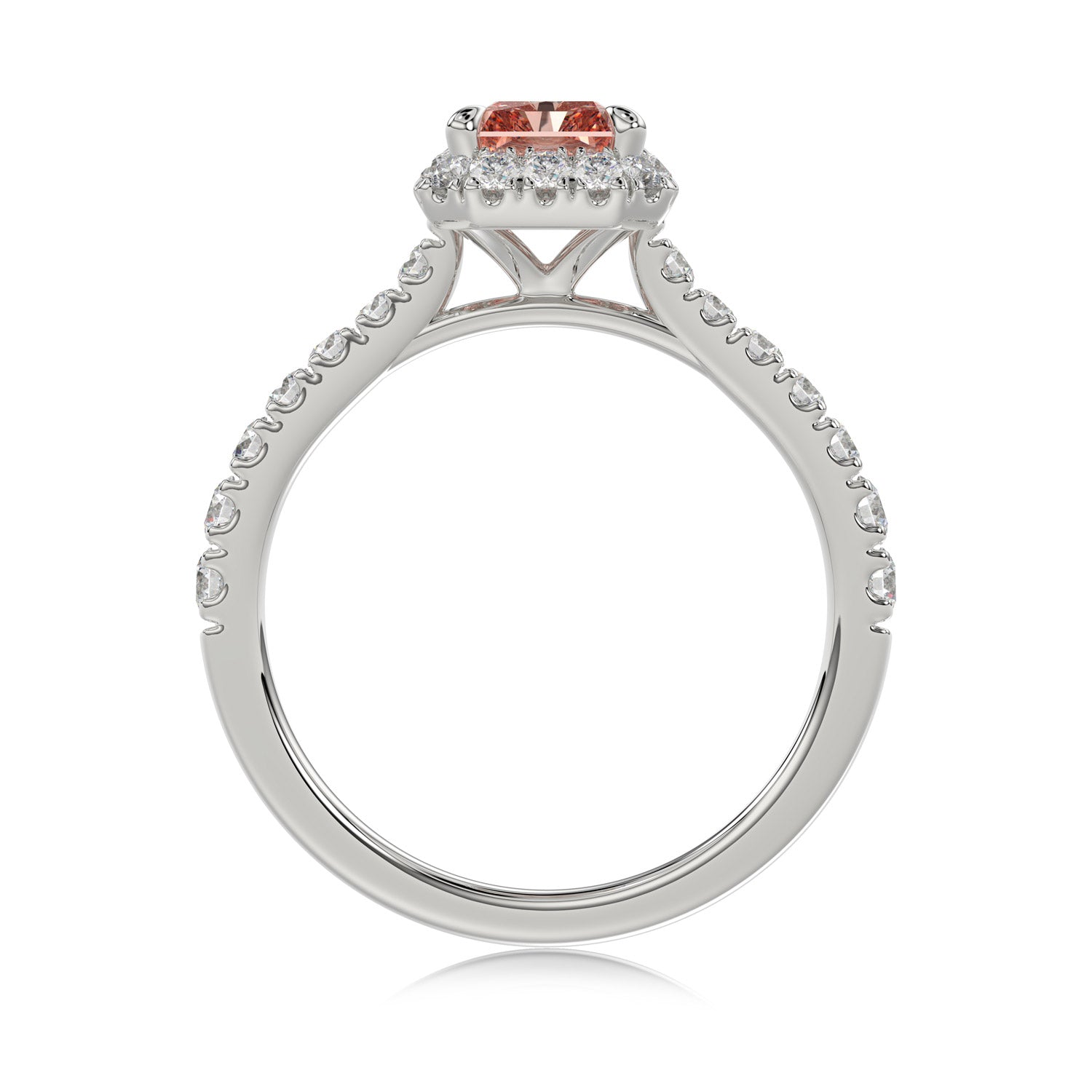 Pink Radiant Diamond Ring - R127