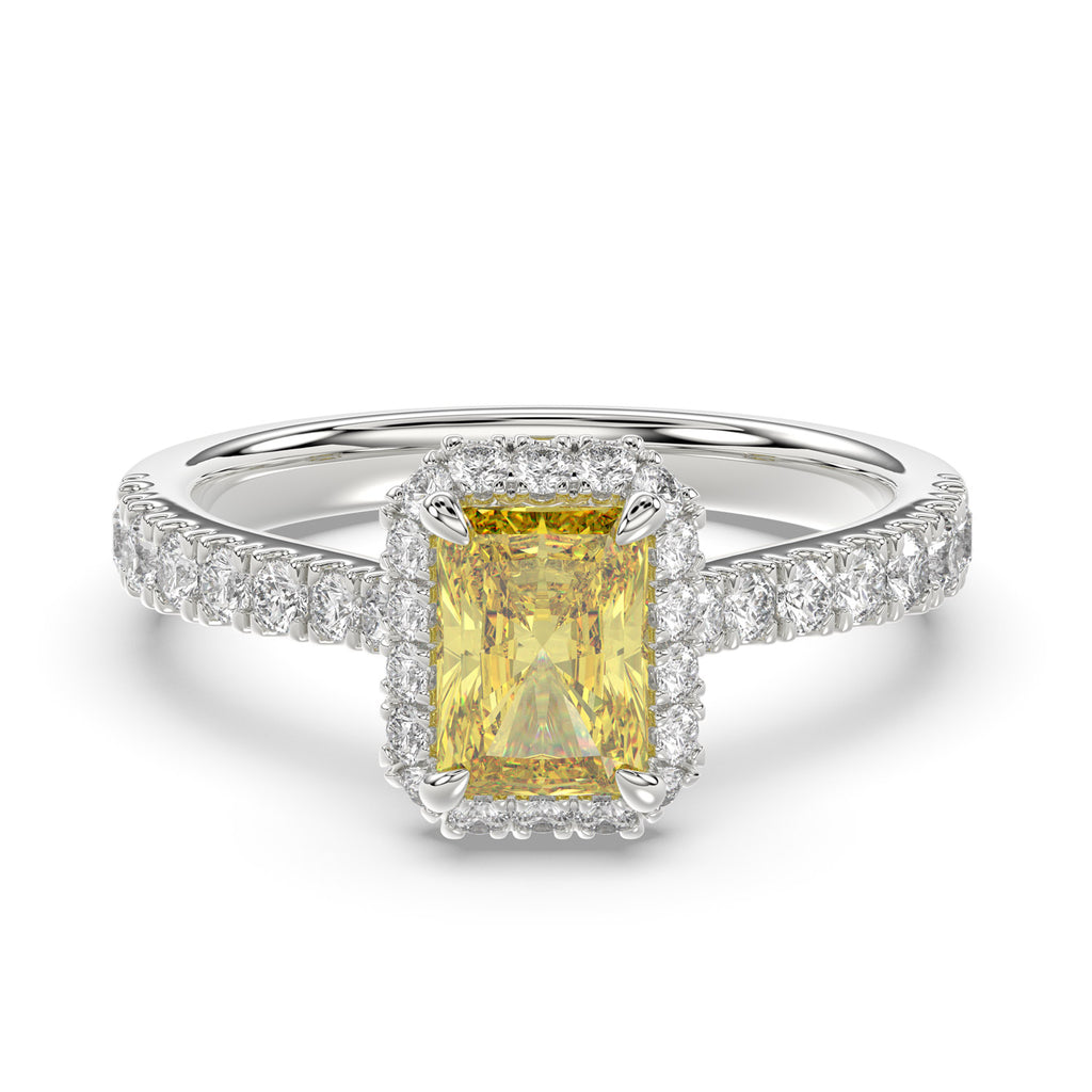 Yellow Radiant Diamond Ring - R131