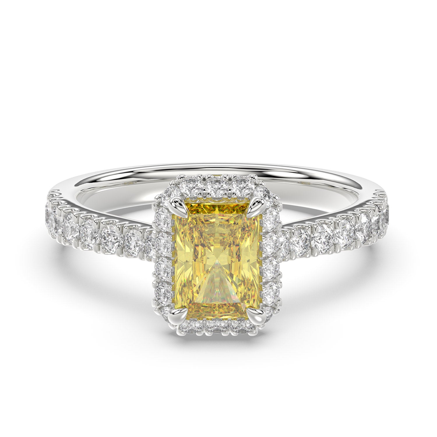 Yellow Radiant Diamond Ring - R131
