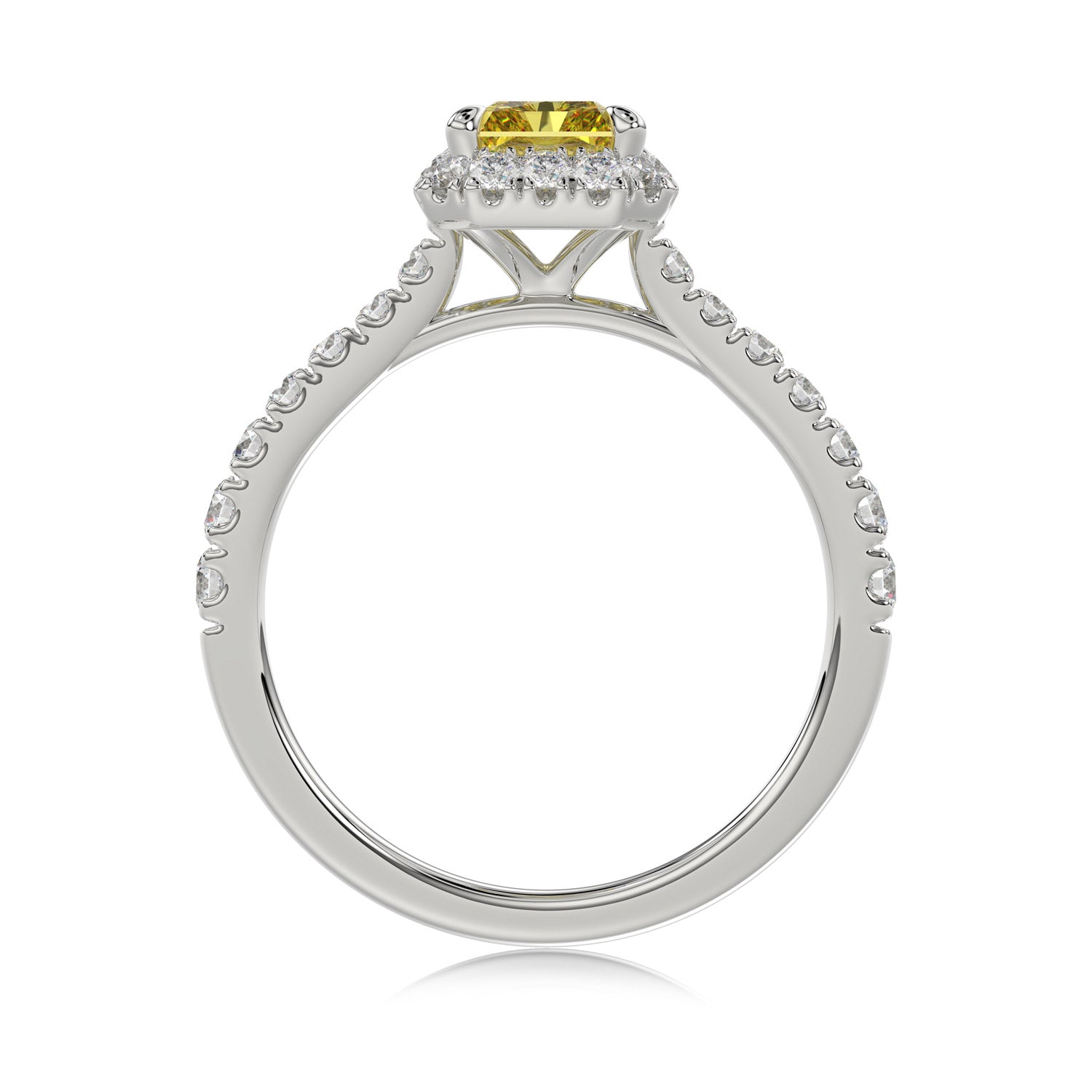 Yellow Radiant Diamond Ring - R131