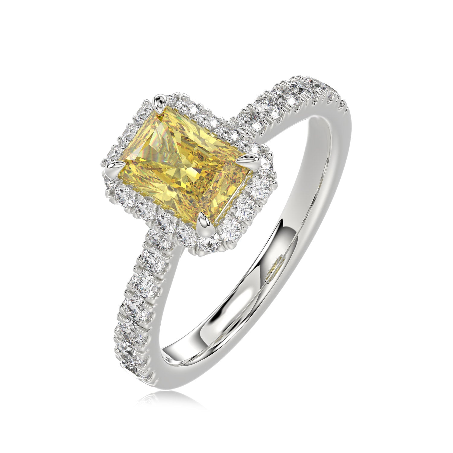 Yellow Radiant Diamond Ring - R131