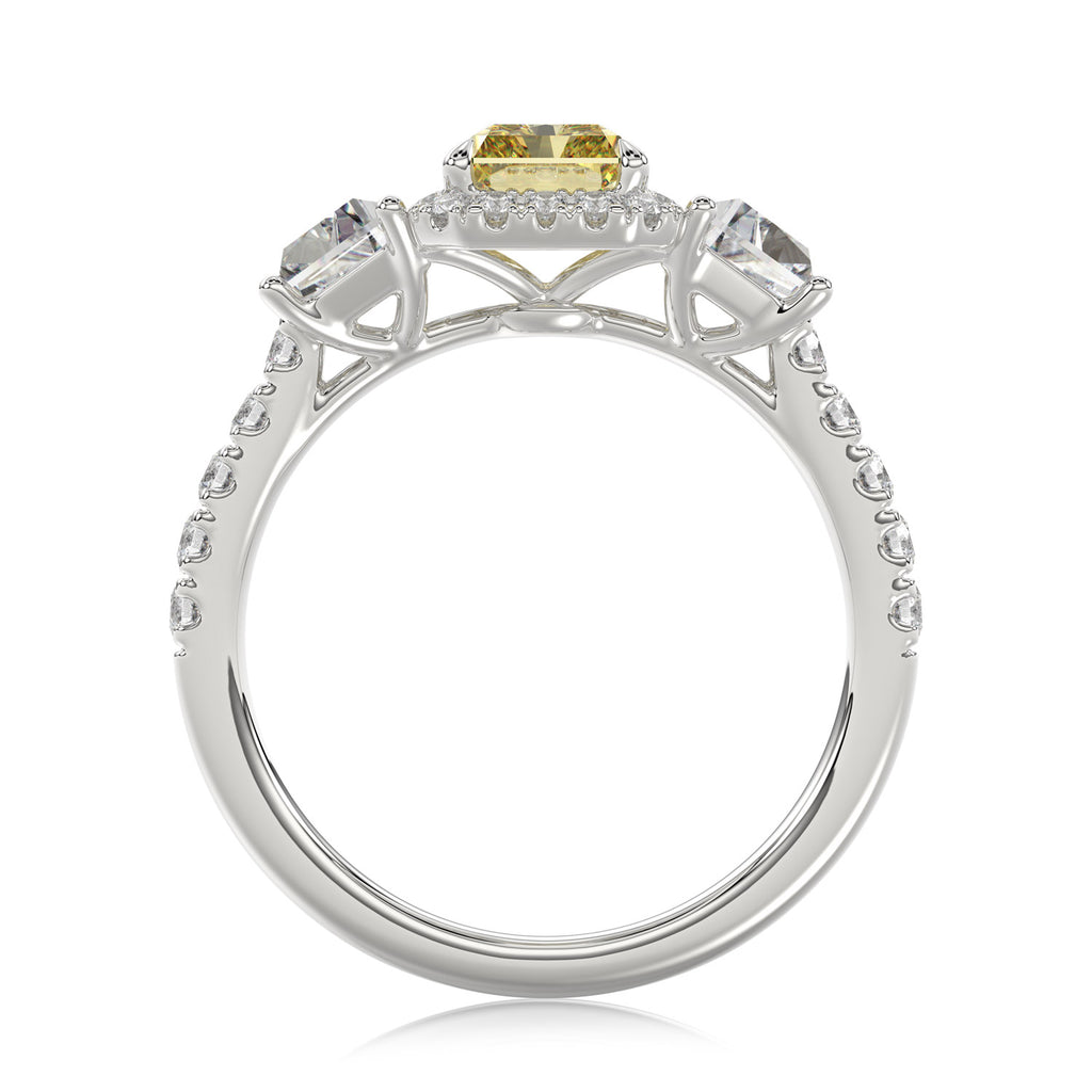 Yellow Radiant Diamond Ring - R132