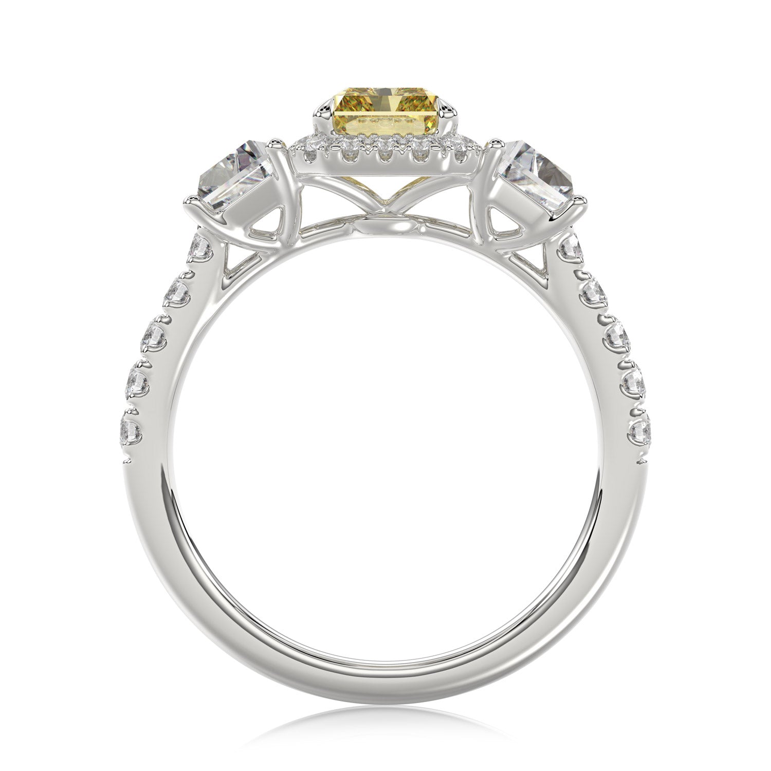 Yellow Radiant Diamond Ring - R132