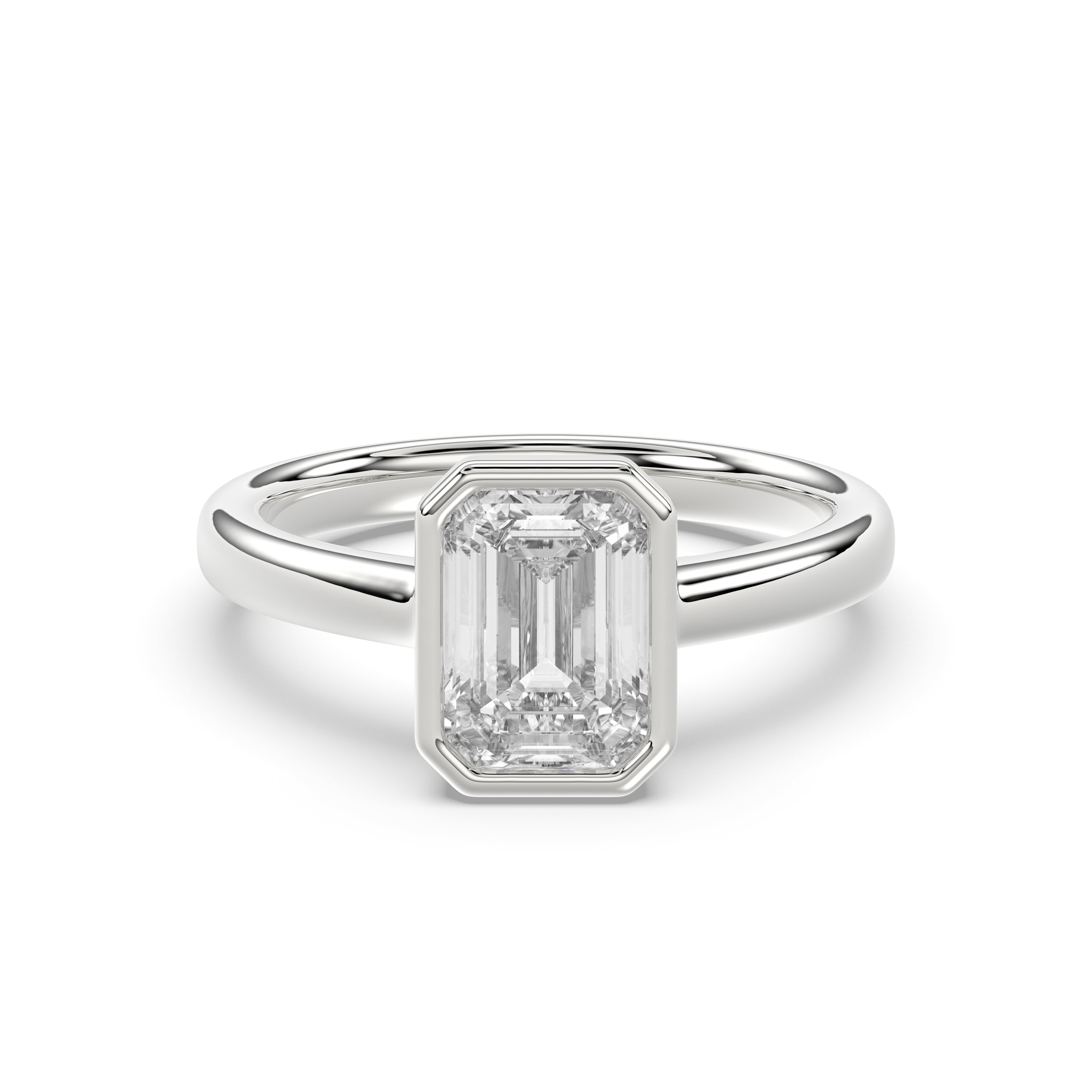 Emerald Engagement Ring - R144