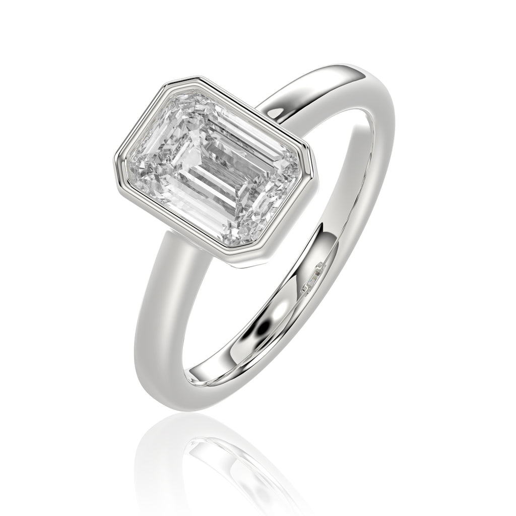 Emerald Engagement Ring - R144