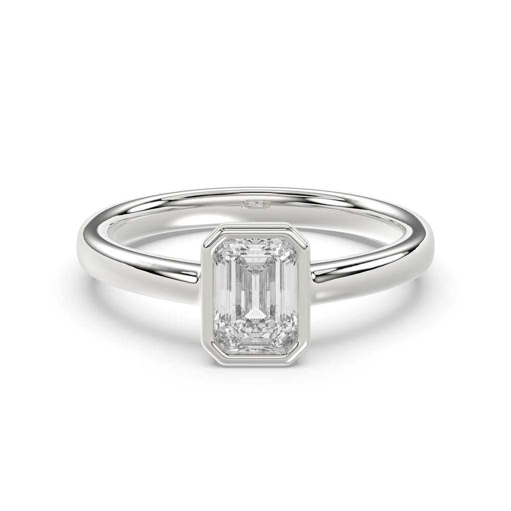 Emerald Engagement Ring - R144