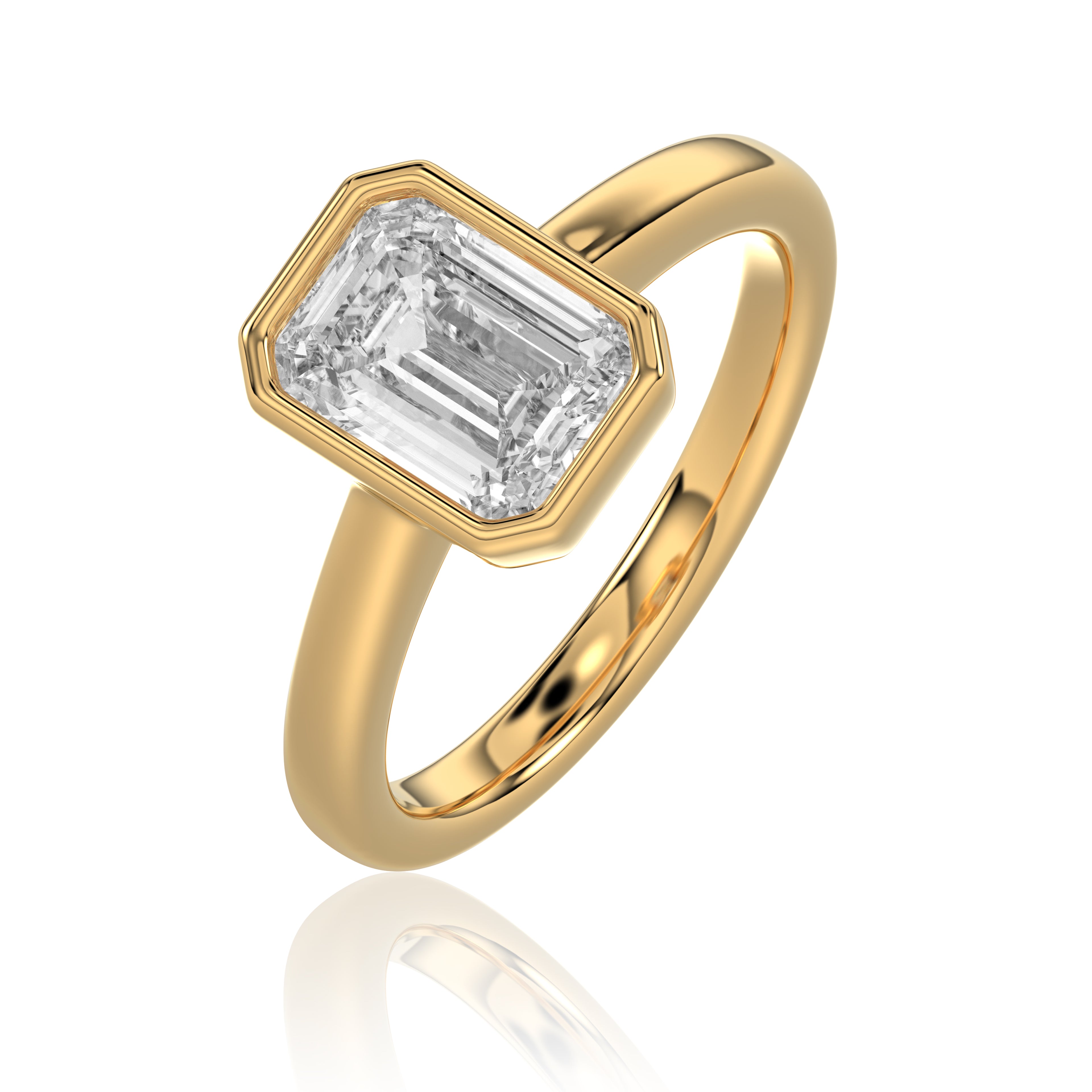 Emerald Engagement Ring - R144