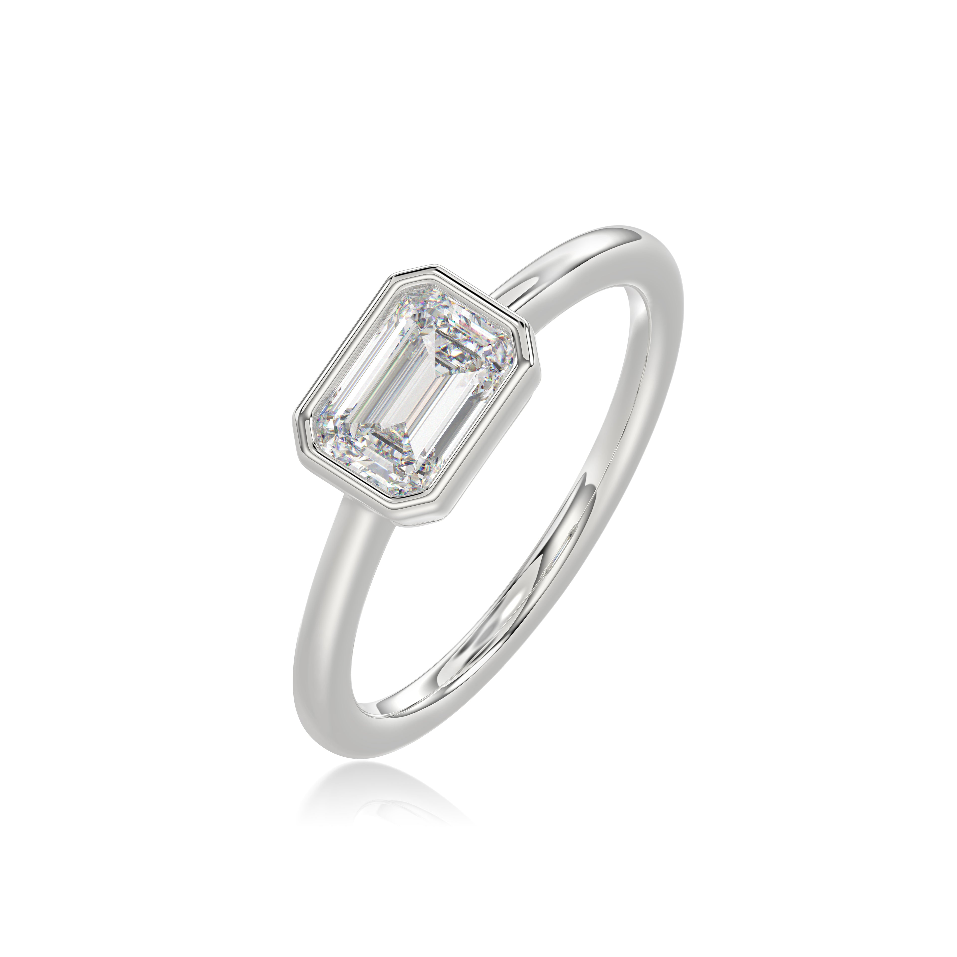 Emerald Engagement Ring - R147
