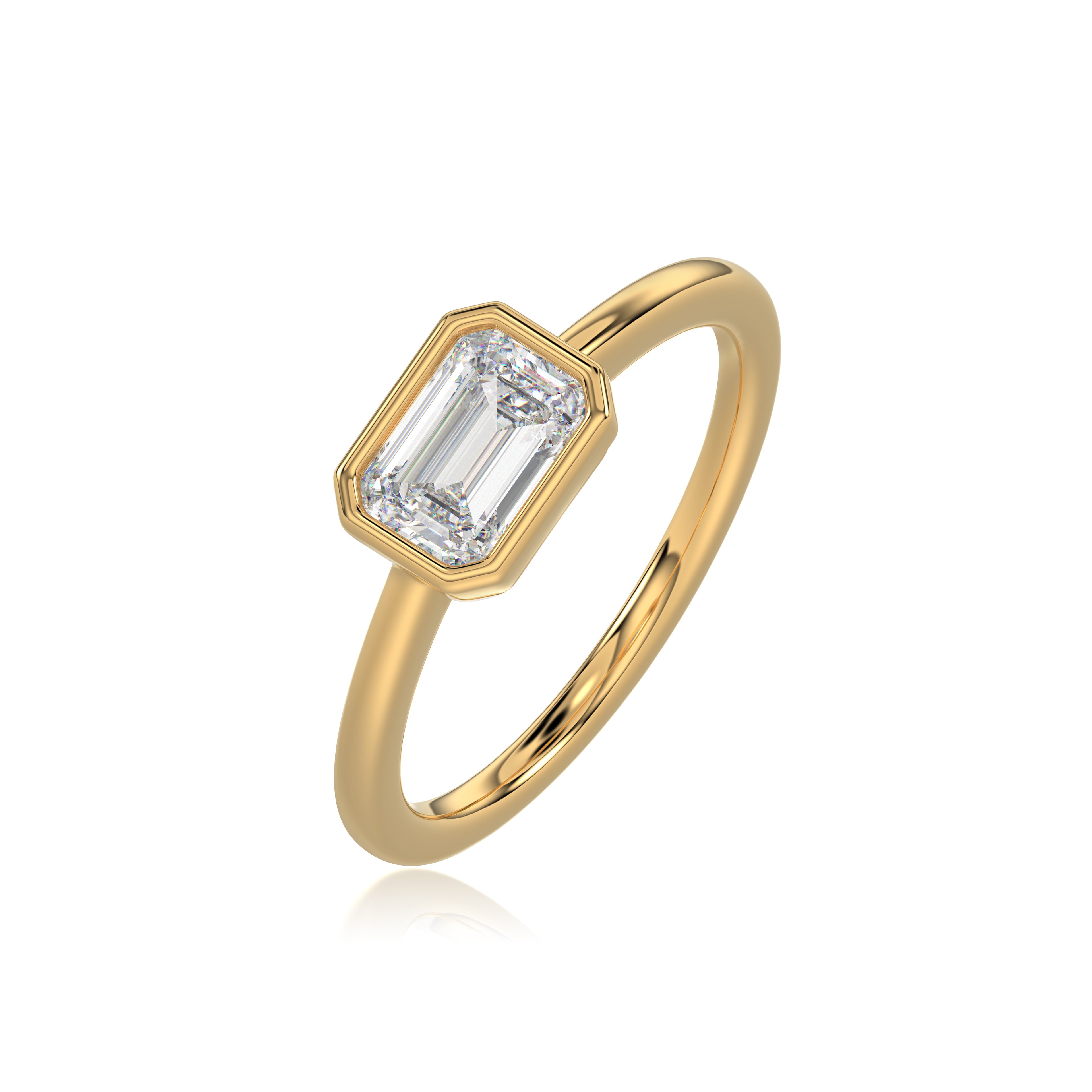 Emerald Engagement Ring - R147