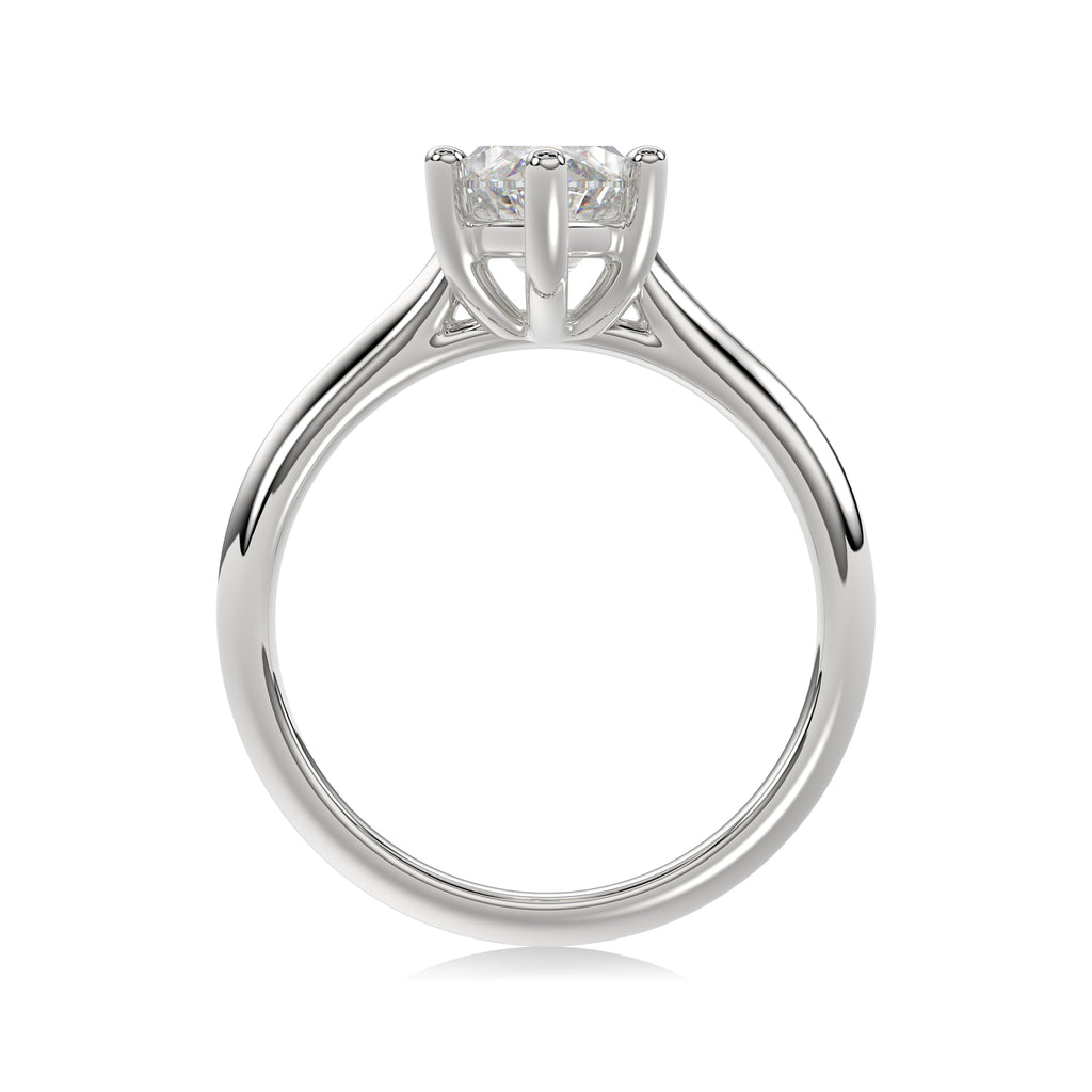 Solitaire Knife Edge Marquise Diamond Ring - R159