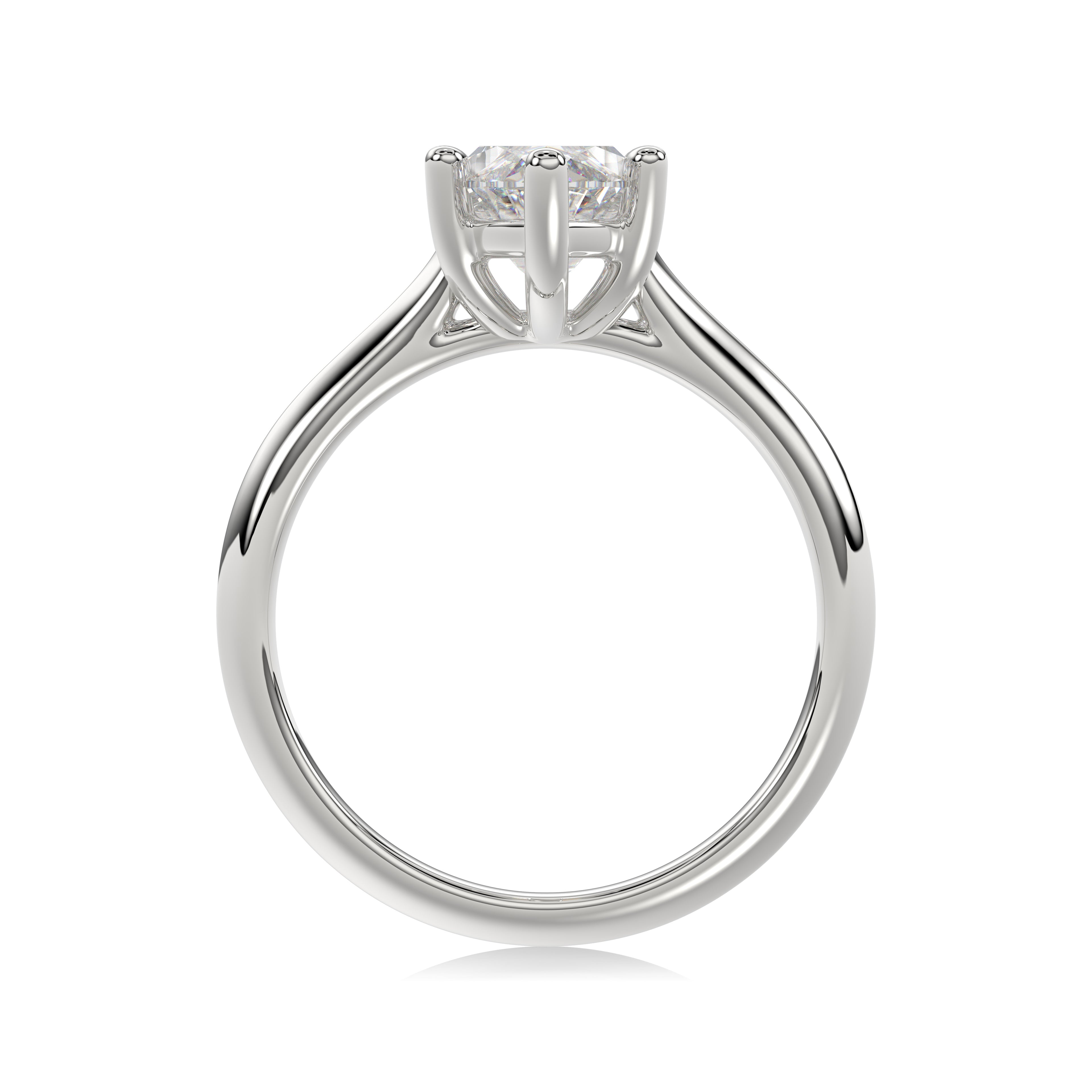 Solitaire Knife Edge Marquise Diamond Ring - R159