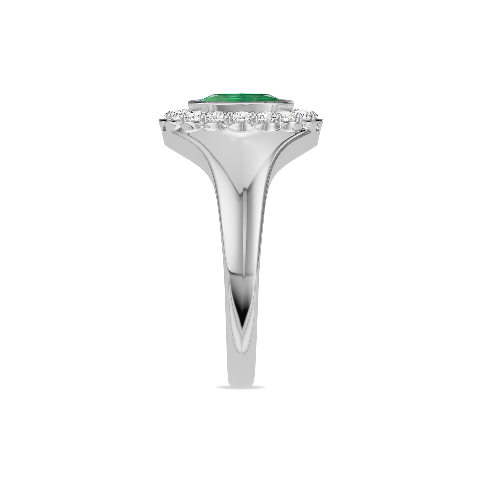 Emerald Diamond Ring - R185