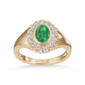 Emerald Diamond Ring - R185