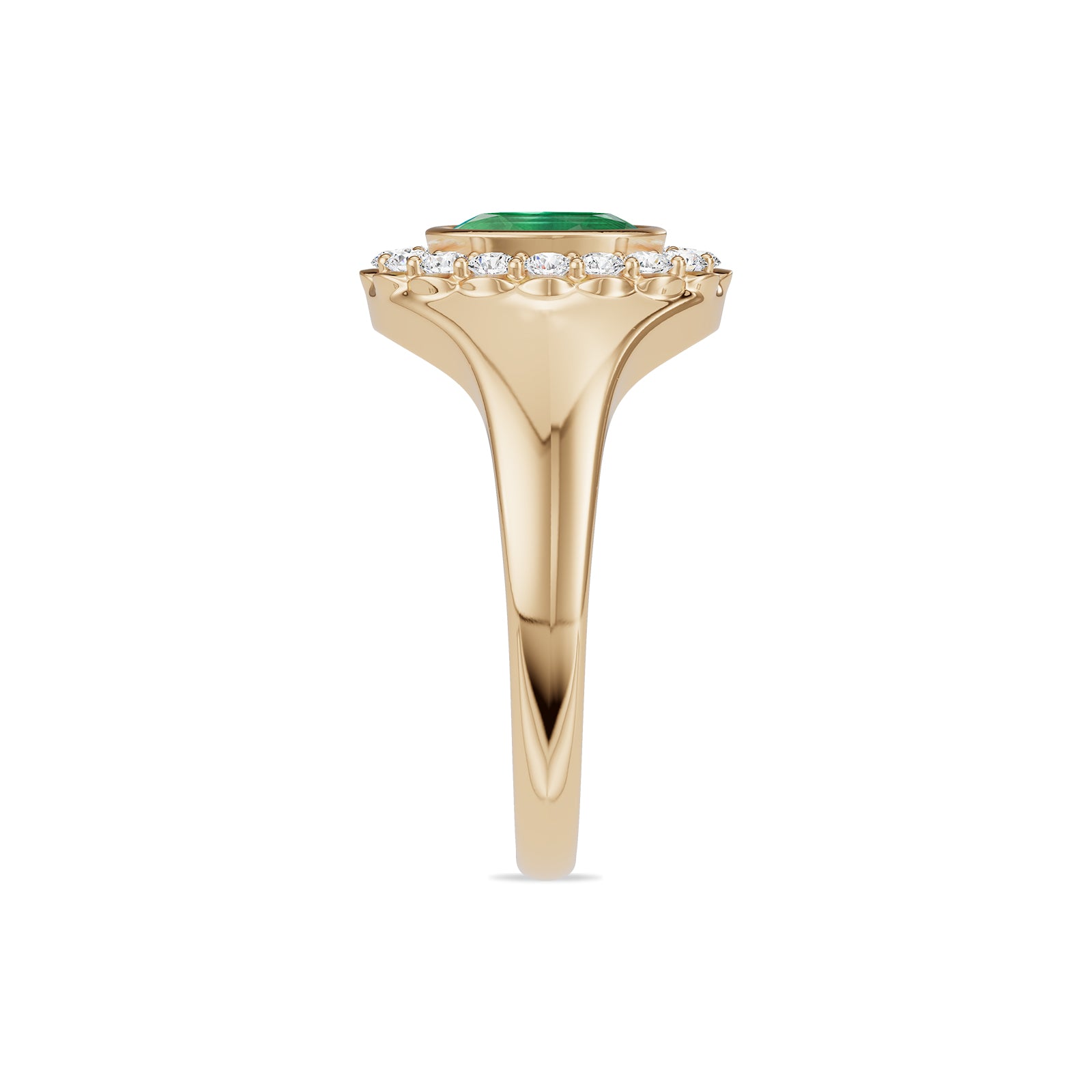 Emerald Diamond Ring - R185