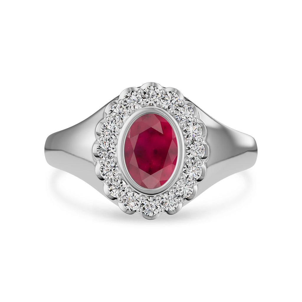 Ruby Diamond Ring - R186