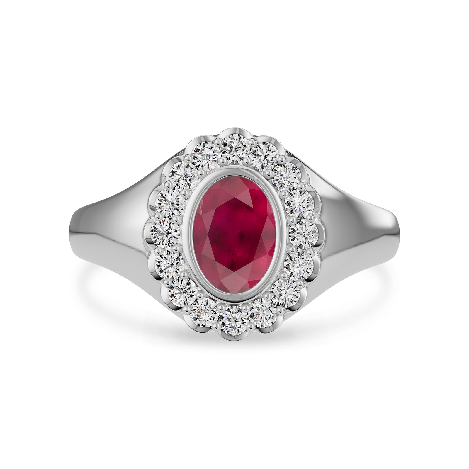Ruby Diamond Ring - R186