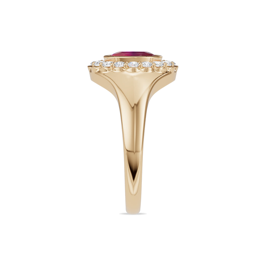 Ruby Diamond Ring - R186