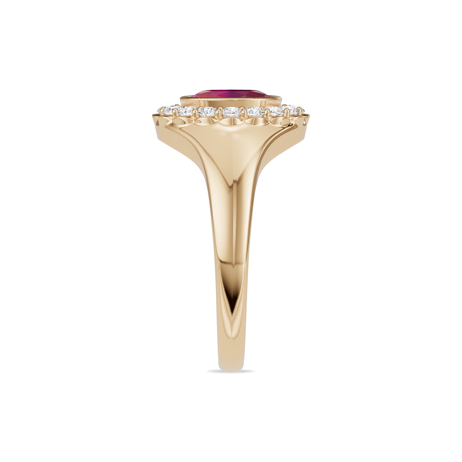 Ruby Diamond Ring - R186