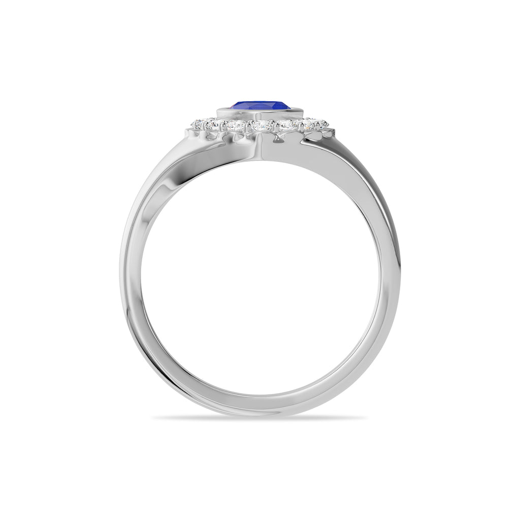Sapphire Diamond Ring - R187