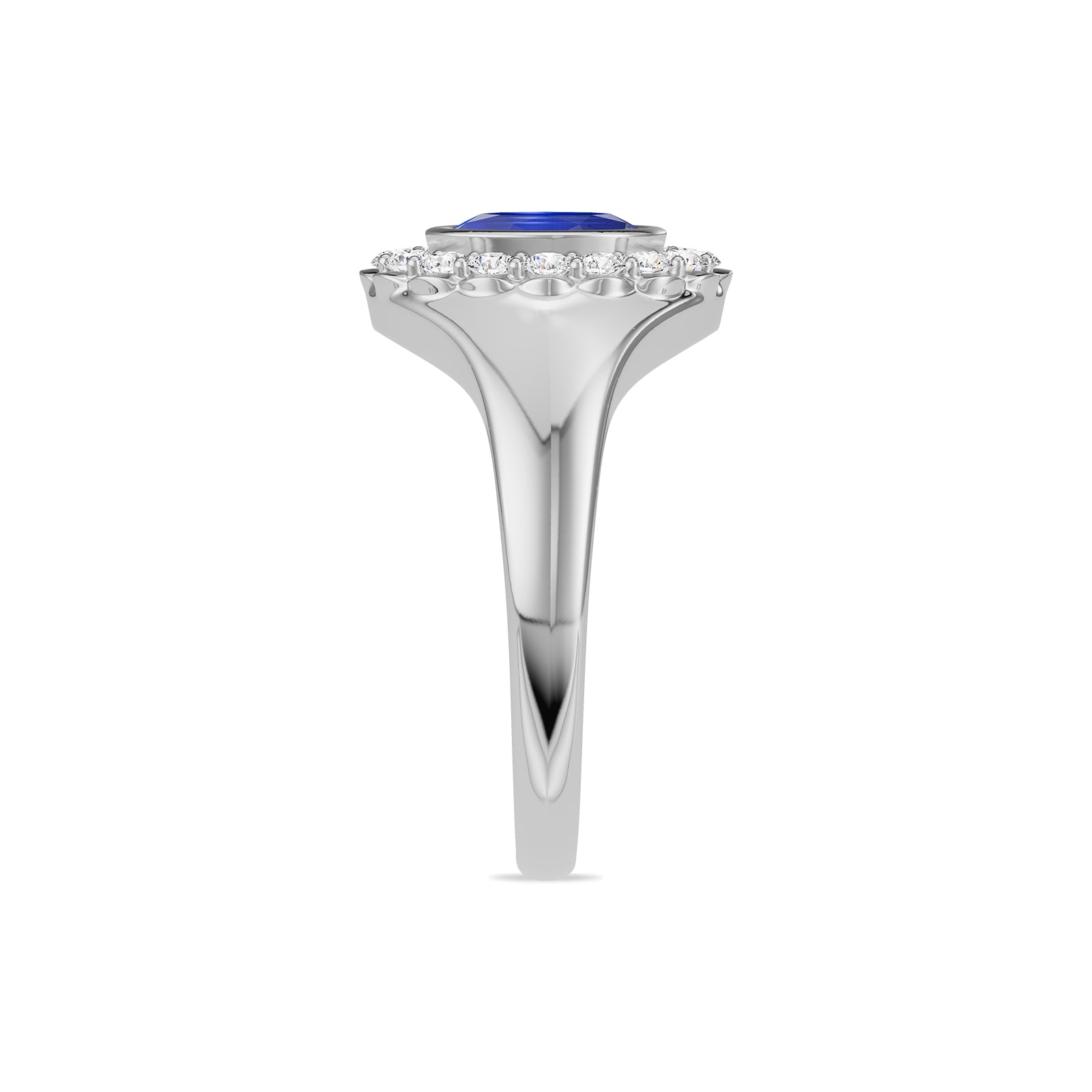 Sapphire Diamond Ring - R187