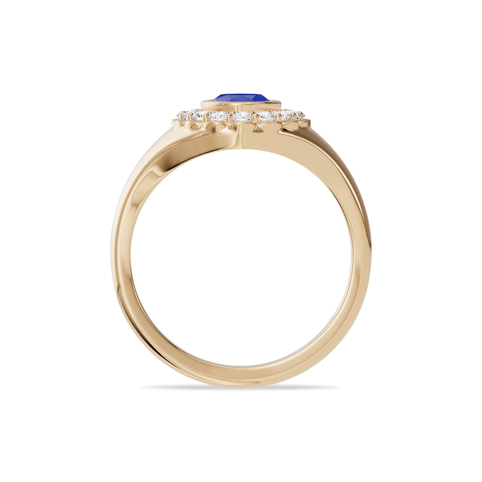 Sapphire Diamond Ring - R187