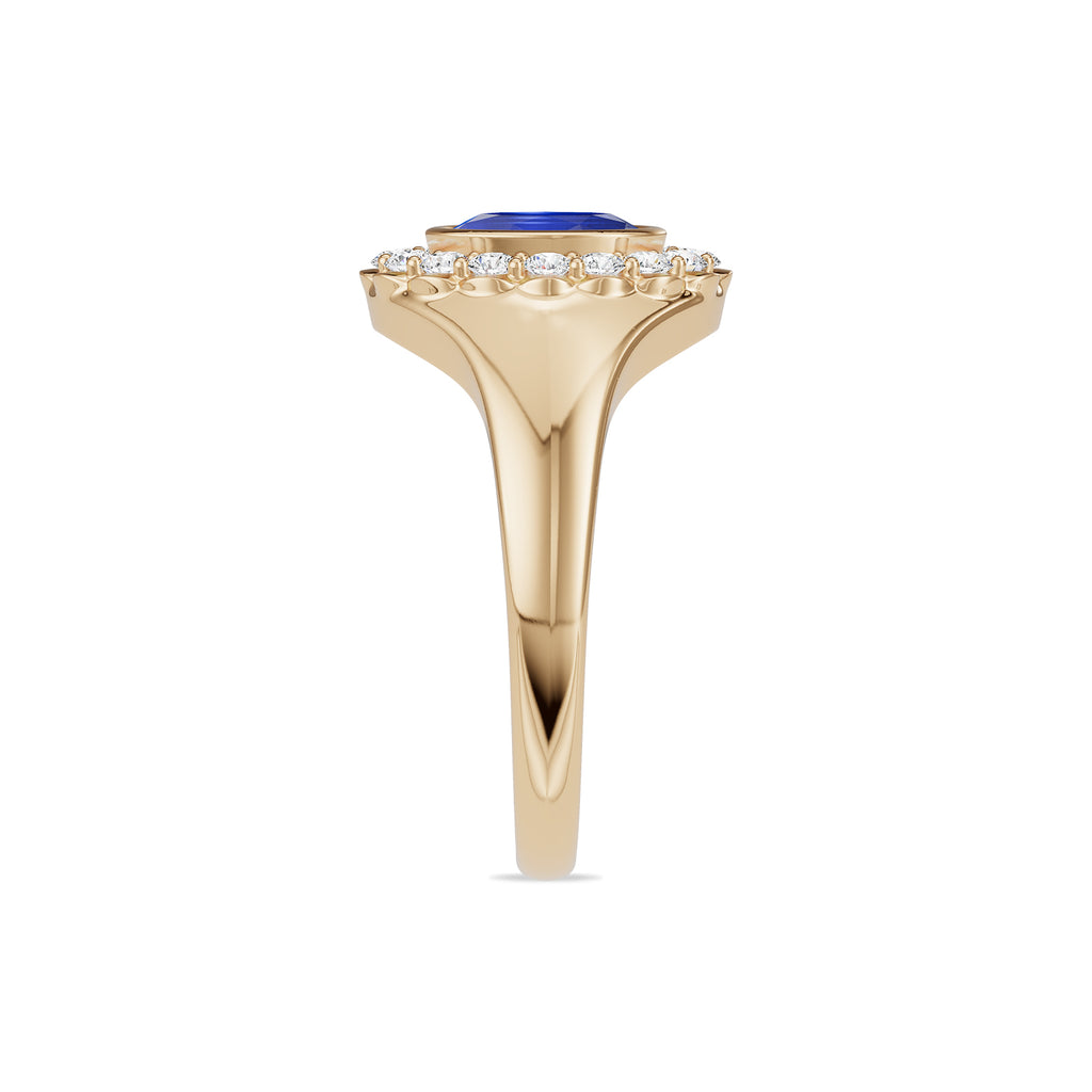 Sapphire Diamond Ring - R187