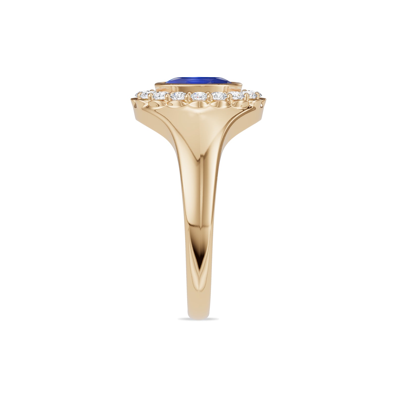 Sapphire Diamond Ring - R187
