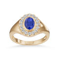 Sapphire Diamond Ring - R187