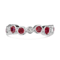 Round Ruby & Diamond Ring - Rl190