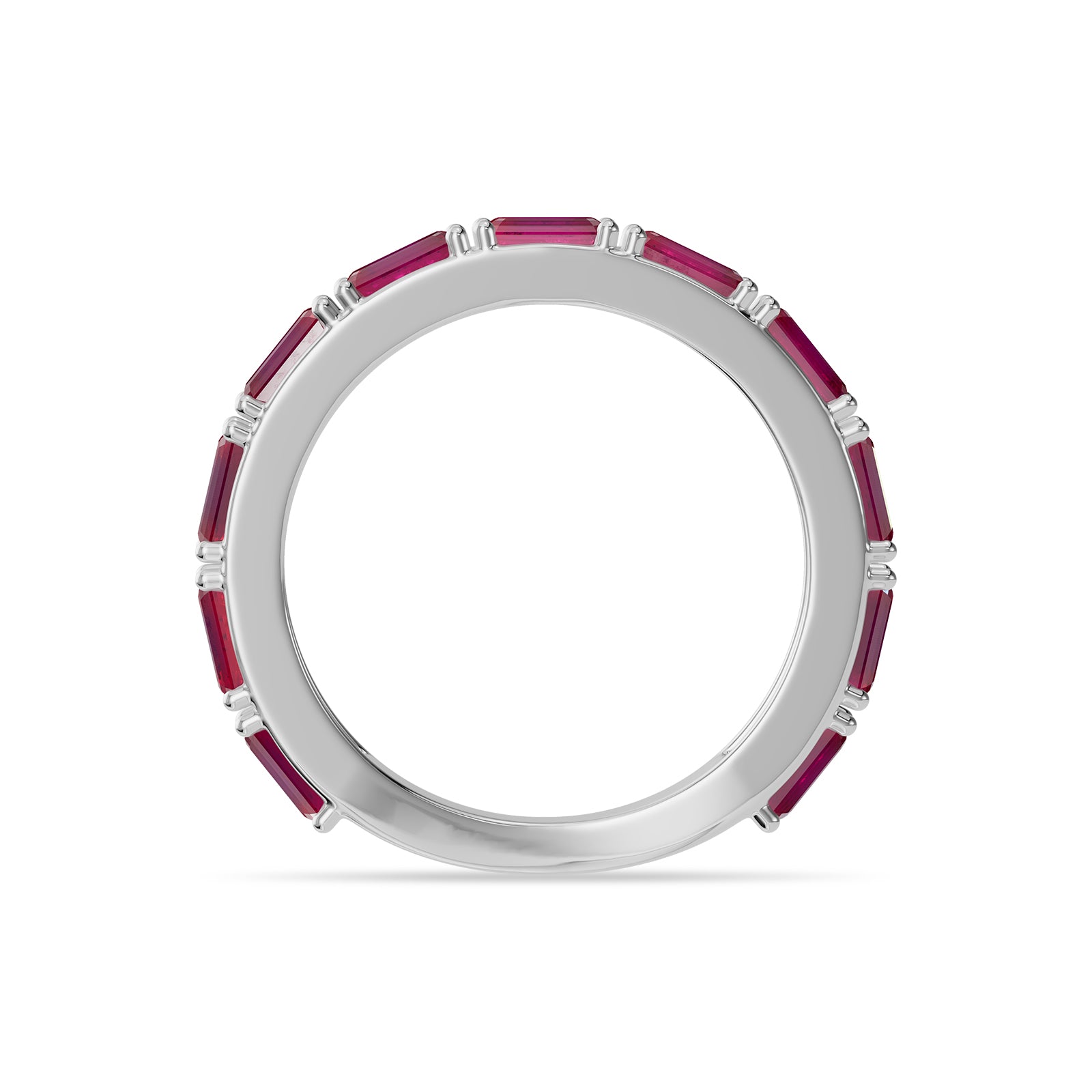 Emerald Cut Ruby Ring - R193