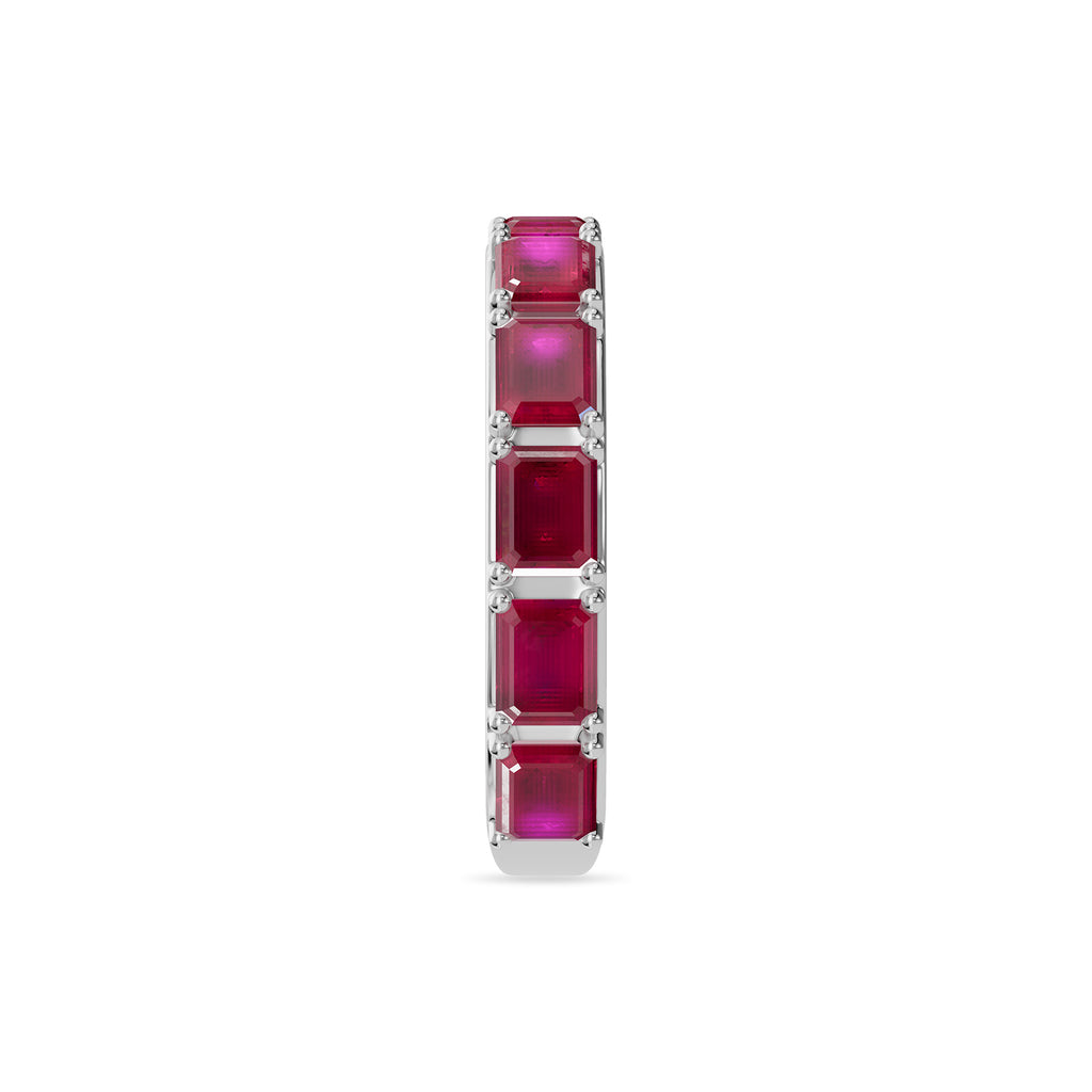 Emerald Cut Ruby Ring - R193