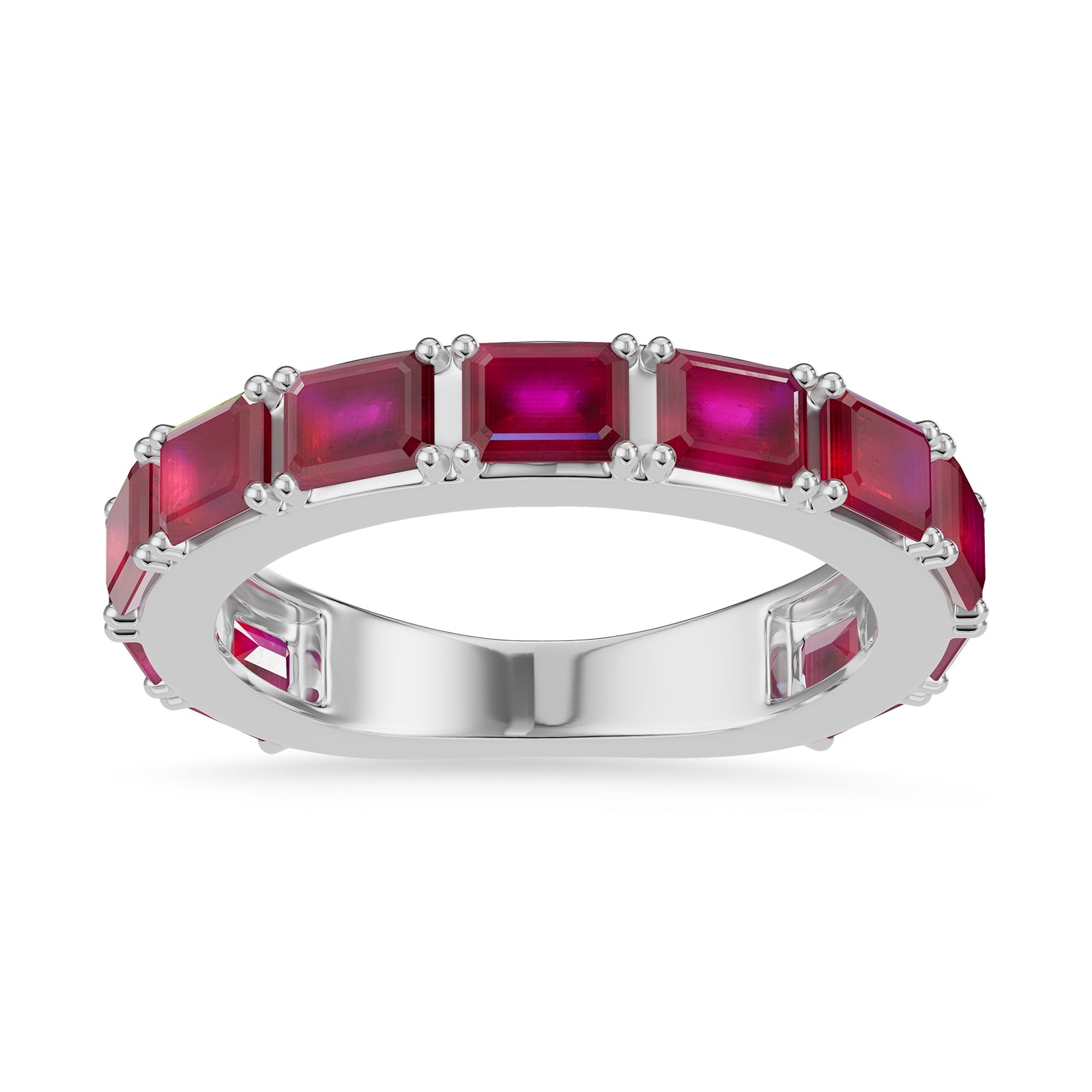 Emerald Cut Ruby Ring - R193