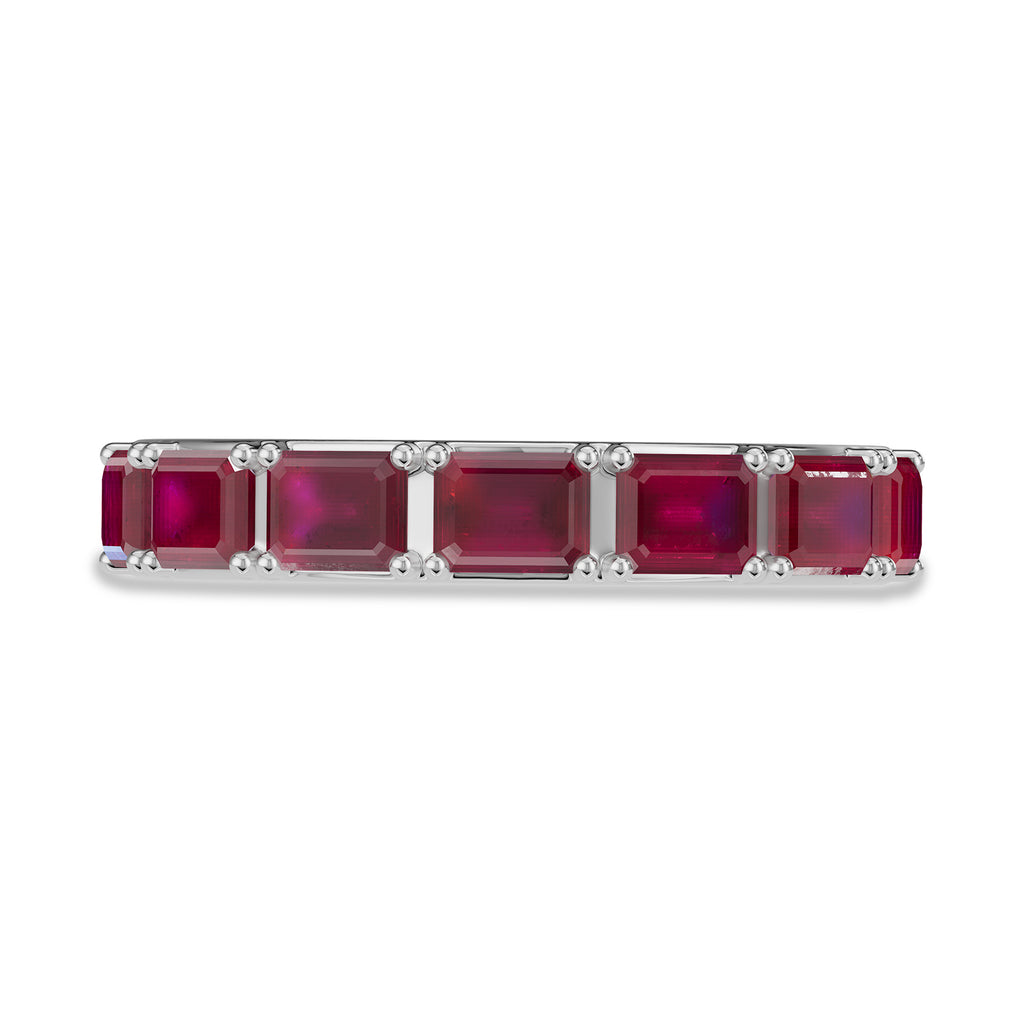 Emerald Cut Ruby Ring - R193