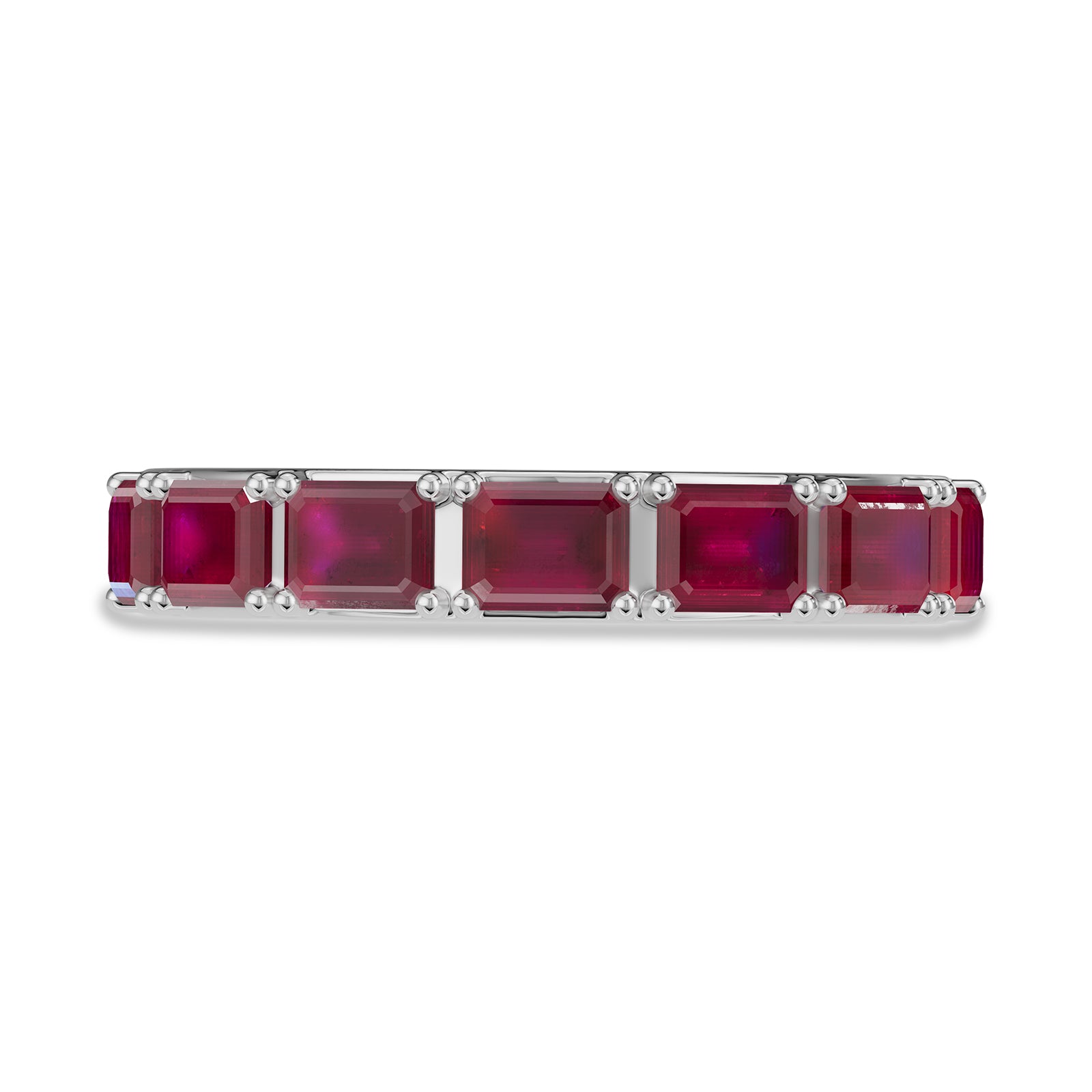 Emerald Cut Ruby Ring - R193