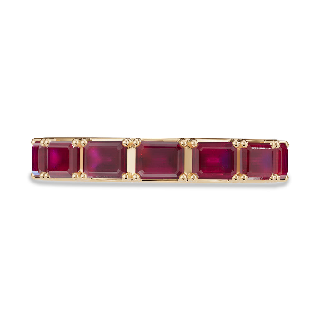 Emerald Cut Ruby Ring - R193