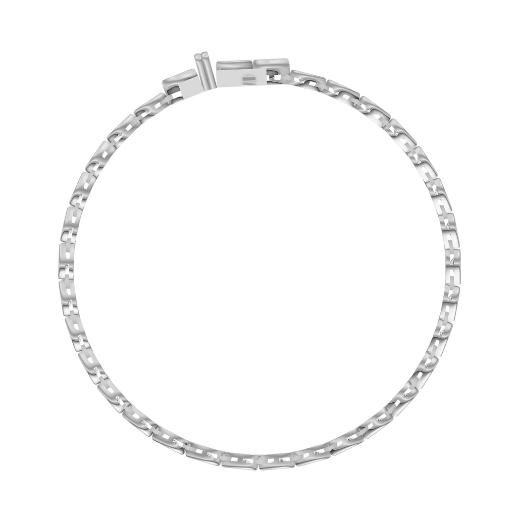 Pear Diamond Tennis Bracelet - BR20