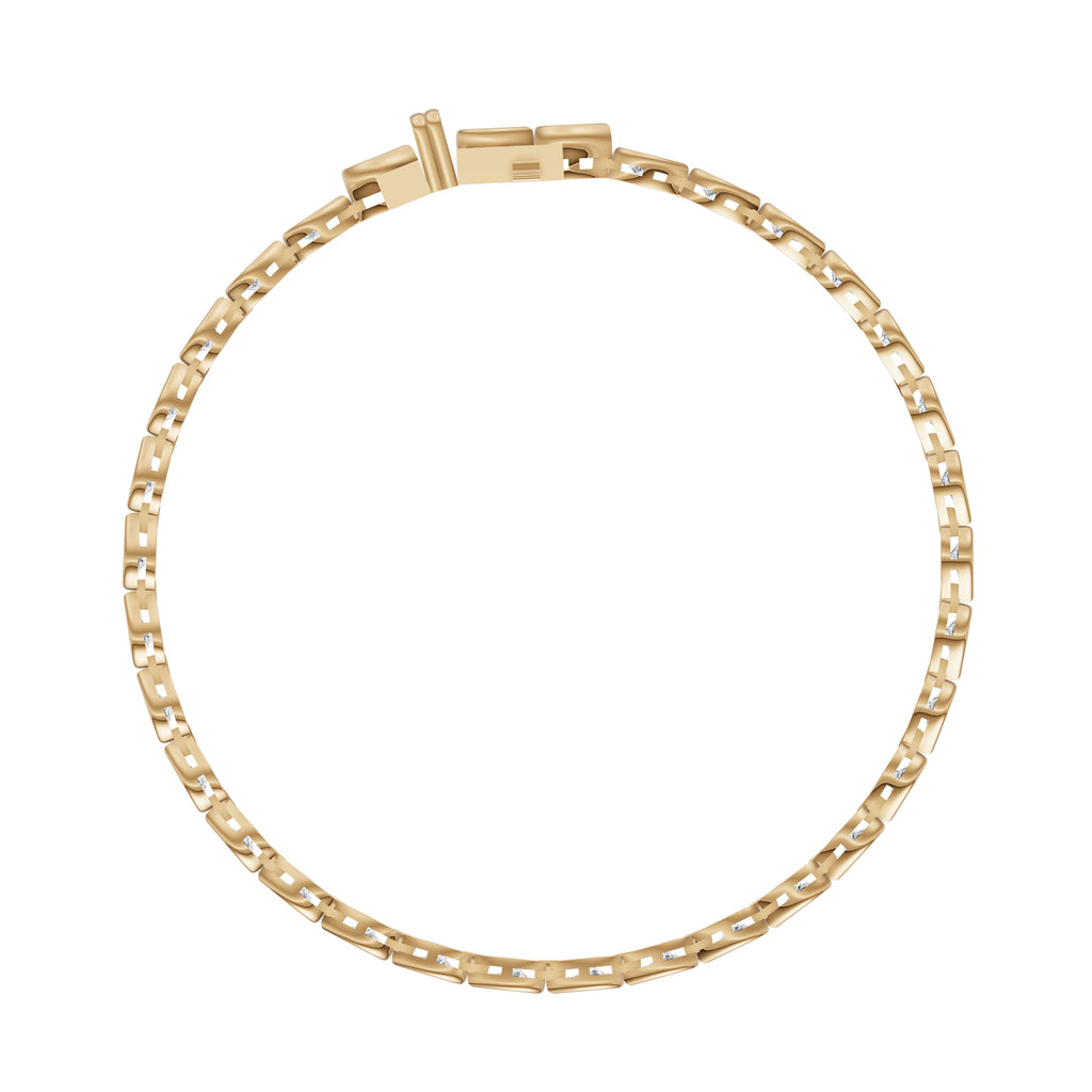 Pear Diamond Tennis Bracelet - BR20