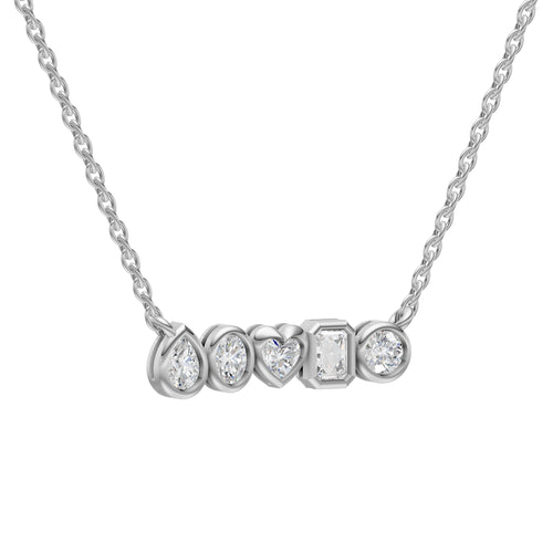 0.58ct Multi Stone Brilliant Cut Diamond Necklace - PD14