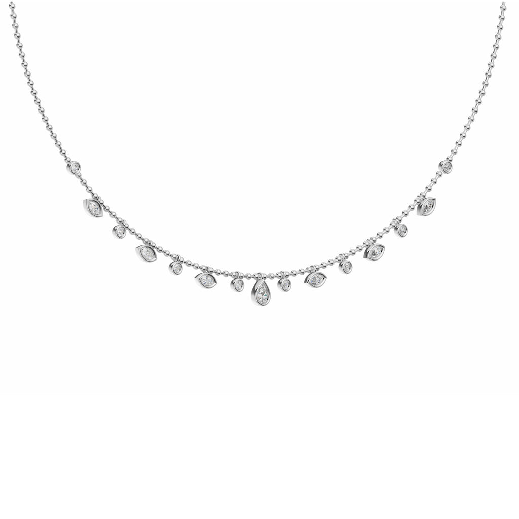 0.70ct Multi Stone Brilliant Cut Diamond Necklace - PD21