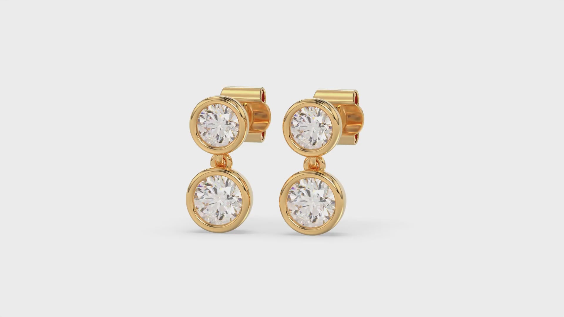 Natural Diamond Drop Earrings - ER26