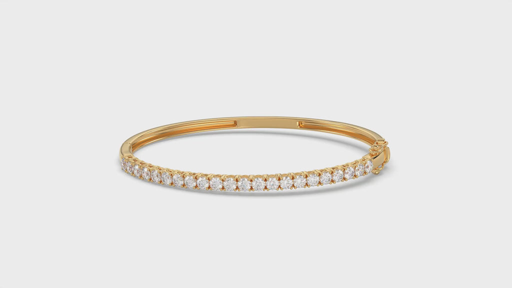 Round Diamond Bangle - BR15
