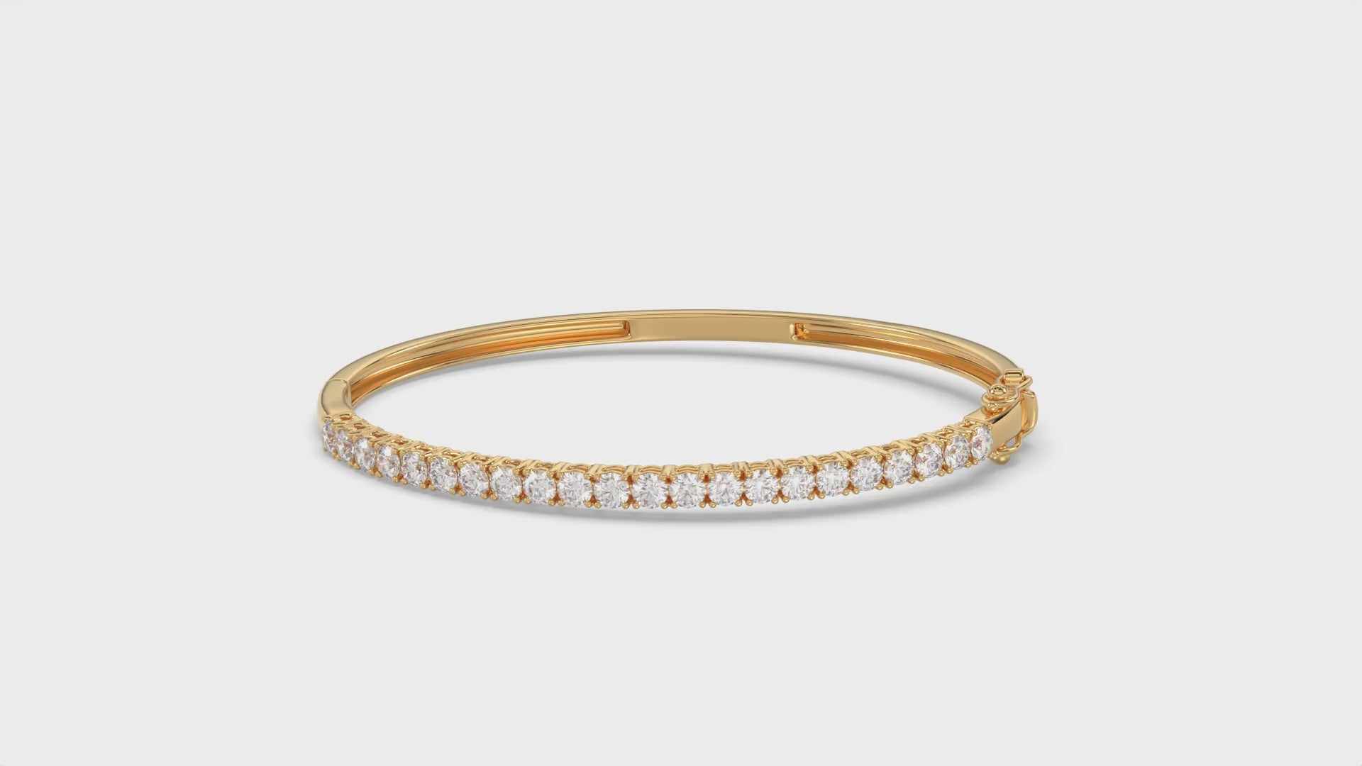 Round Diamond Bangle - BR15