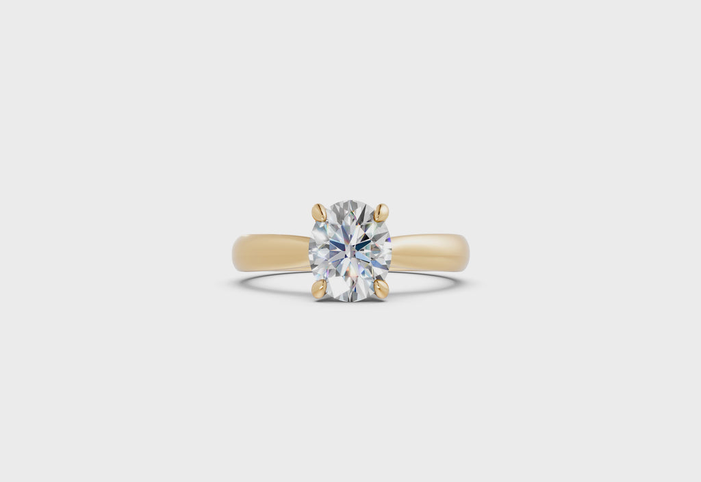 Natural Diamond Engagement Ring  - R154