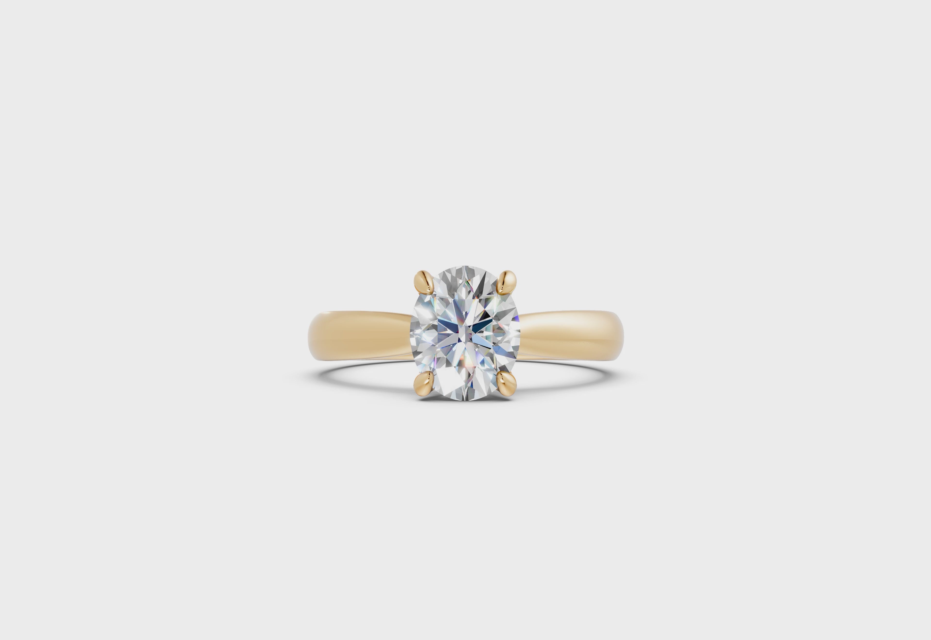 Natural Diamond Engagement Ring  - R154