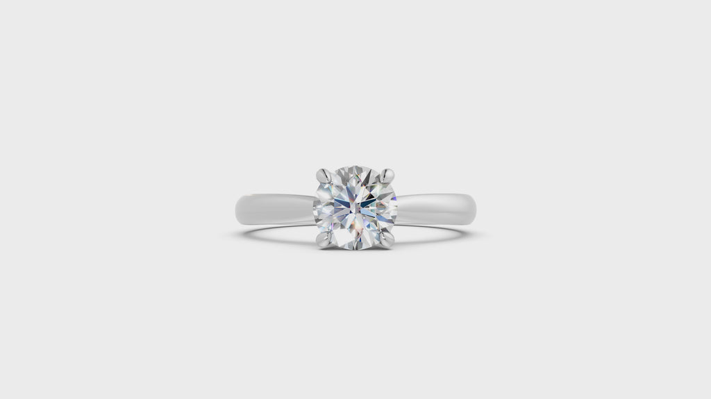 Natural Diamond Engagement Ring  - R154