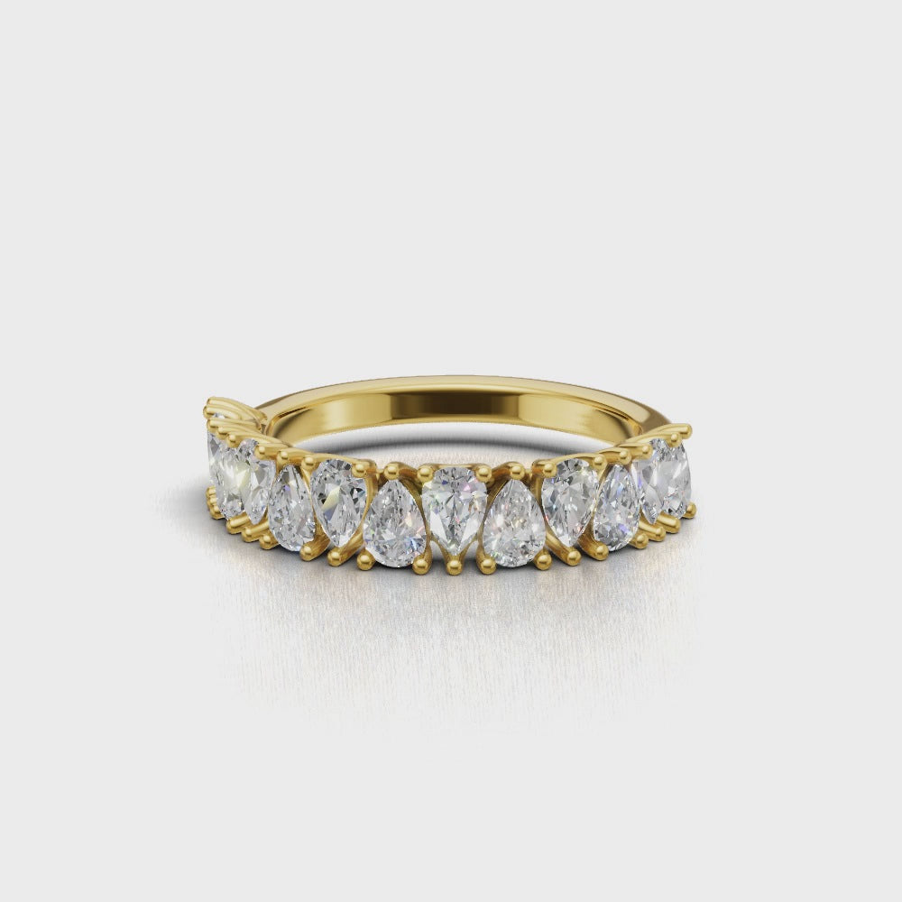 1.17ct Pear Diamond Eternity Ring - R103