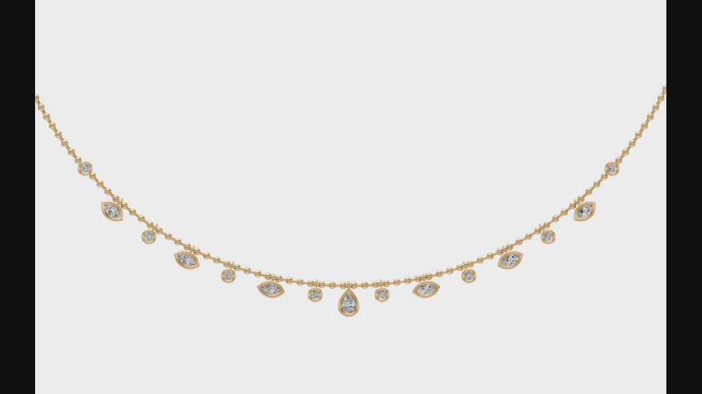 0.70ct Multi Stone Brilliant Cut Diamond Necklace - PD21